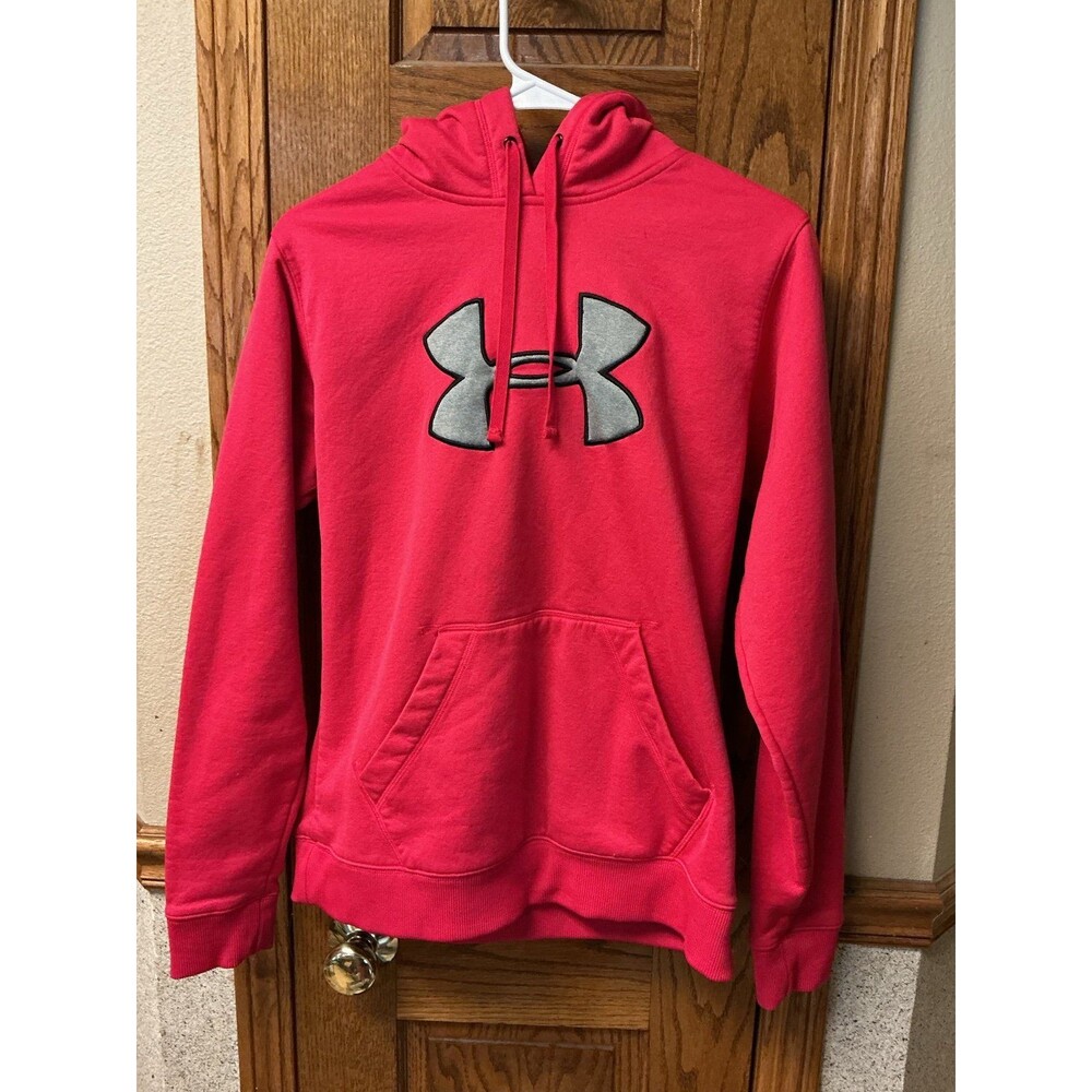Under Armour Red Hoodie Athletic Apparel Sweatshirt woman’s large